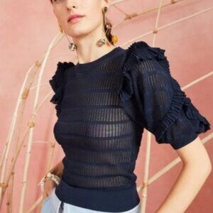 NWOT ULLA JOHNSON Aveline Top in Midnight P $445